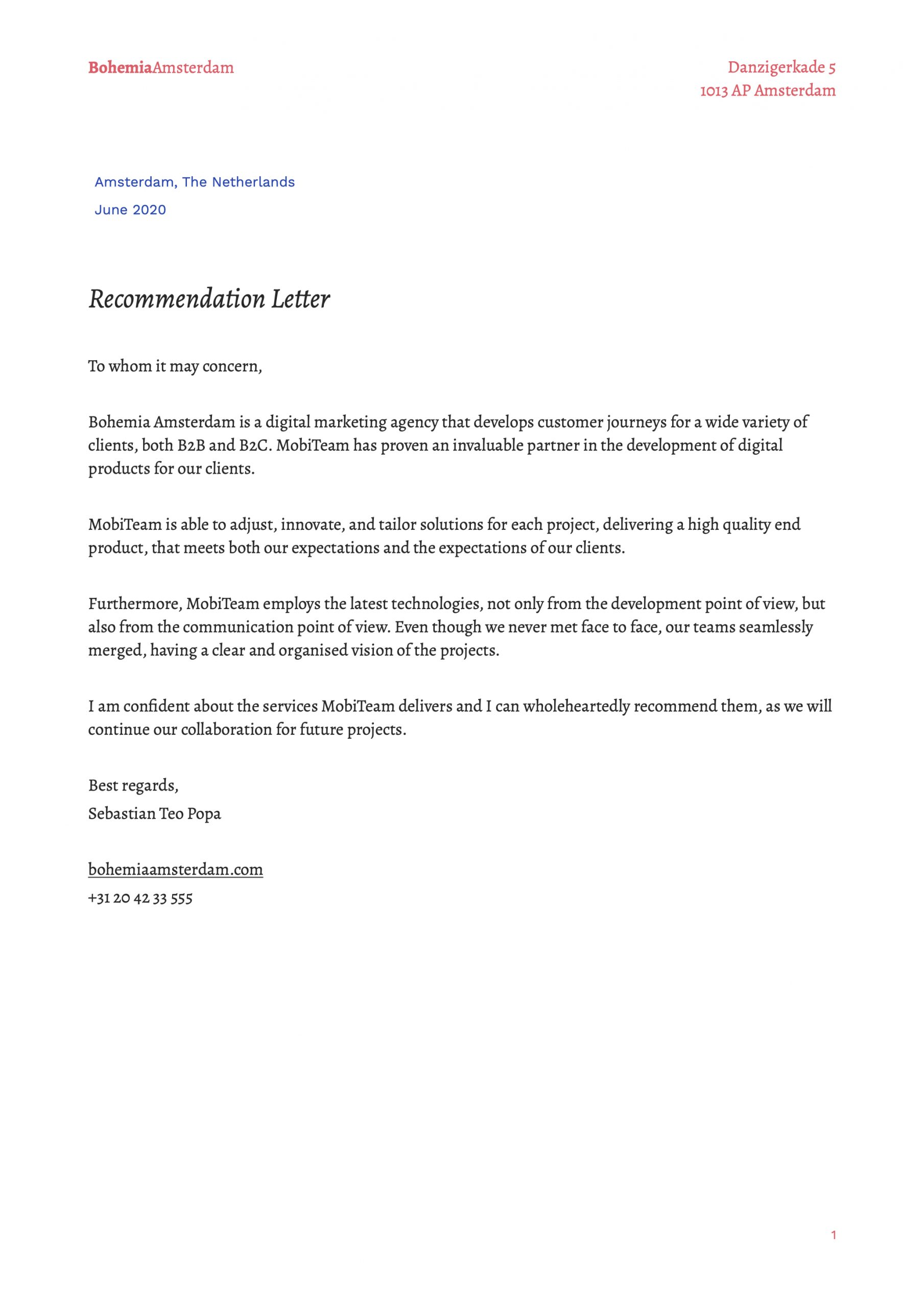 bohemian-recommendation